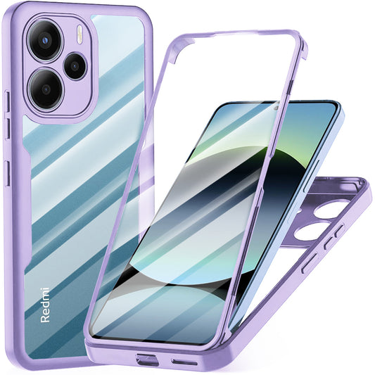 Hülle für Xiaomi Redmi Note 14 4G (Standard), Techsuit, ColorVerse 360, Lila