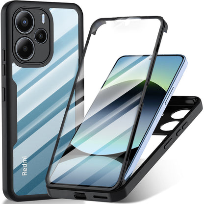 Hülle für Xiaomi Redmi Note 14 4G (Standard), Techsuit, ColorVerse 360, Schwarz