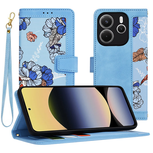 Hülle für Xiaomi Redmi Note 14 4G (Standard), Techsuit, FlipCraft, Blau