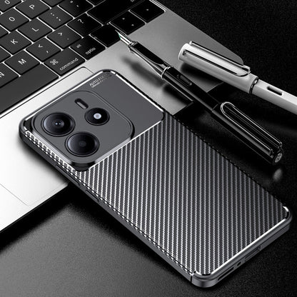Case for Xiaomi Redmi Note 14 5G, Techsuit, CarbonFiber, Black