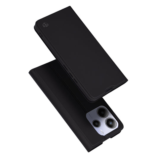 Hülle für Xiaomi Redmi Note 14 5G, Techsuit, Magskin Book, Schwarz
