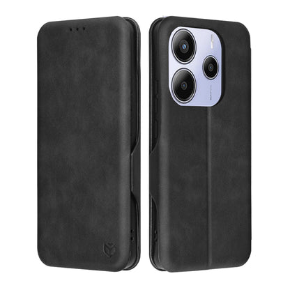 Hülle für Xiaomi Redmi Note 14 5G, Techsuit, Safe Wallet Plus, Schwarz