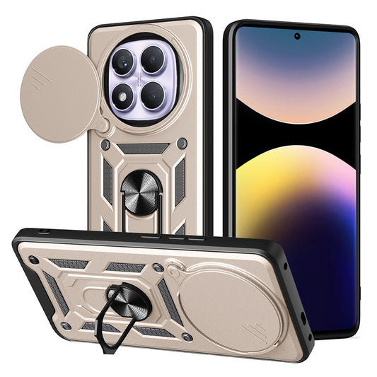 Hülle für Xiaomi Redmi Note 14 Pro 4G, Techsuit, CamShield, Gold