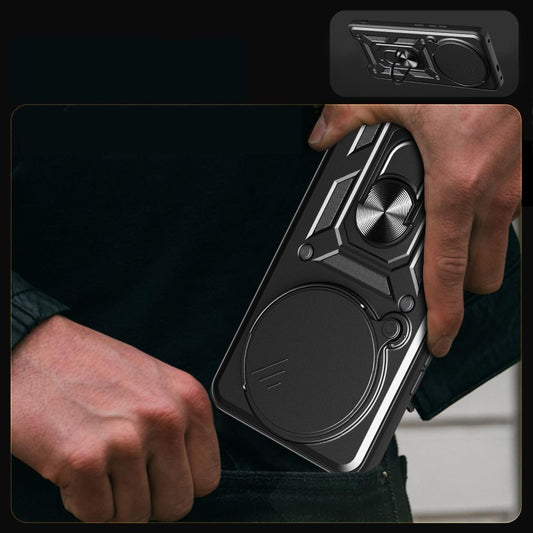 Hülle für Xiaomi Redmi Note 14 Pro 4G, Techsuit, CamShield, Schwarz