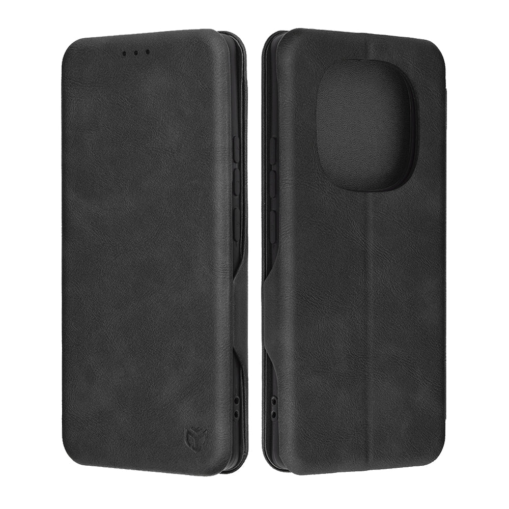 Hülle für Xiaomi Redmi Note 14 Pro 4G, Techsuit, Safe Wallet Plus, Schwarz