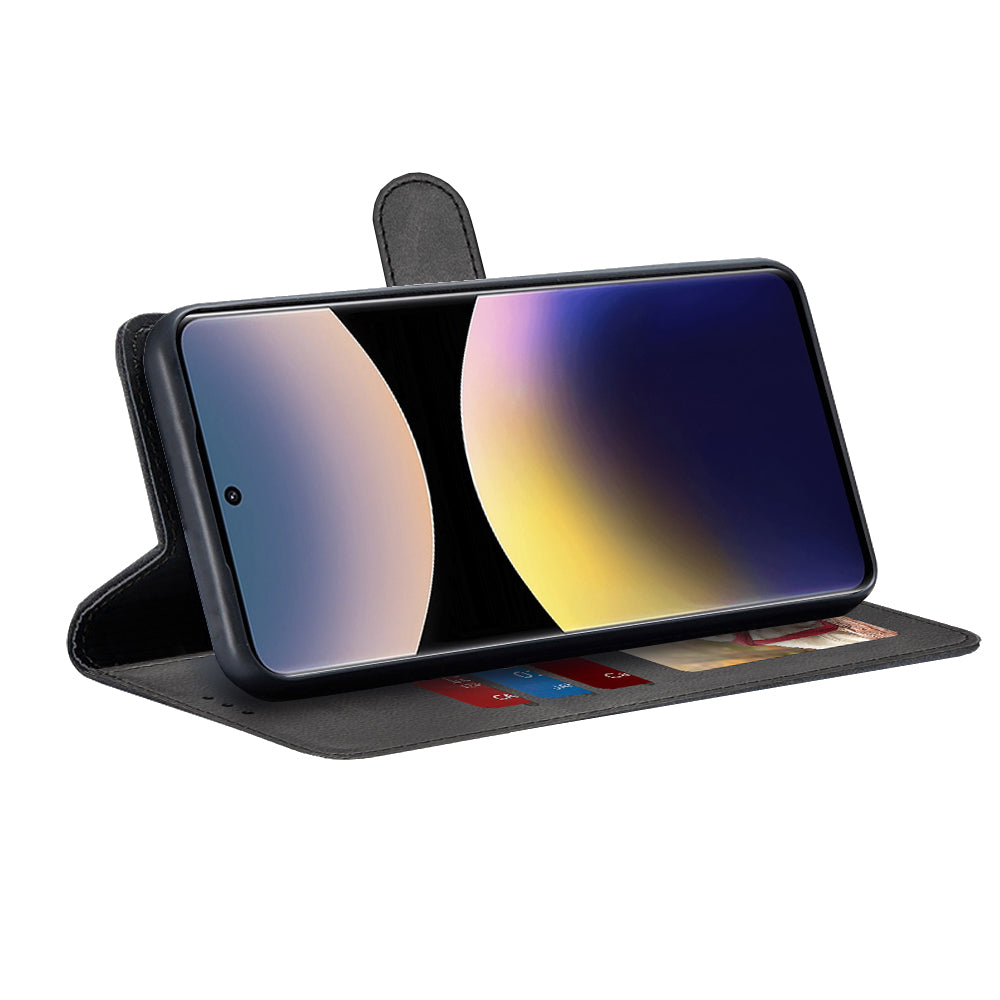 Hülle für Xiaomi Redmi Note 14 Pro+ 5G, Techsuit, Diary Book, Schwarz