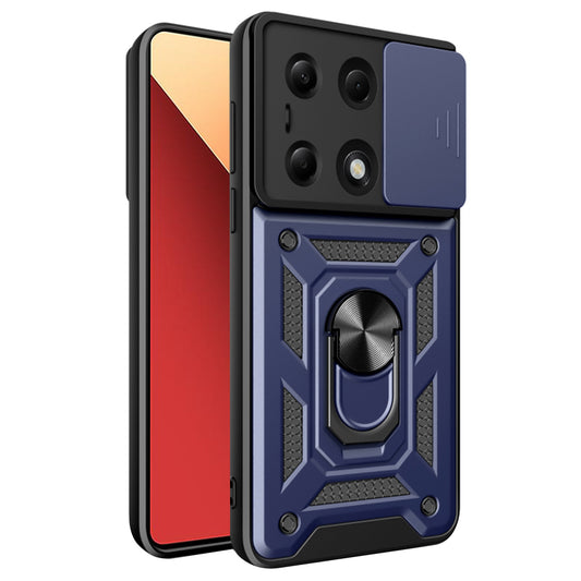 Hülle für Xiaomi Redmi Note 14S / Note 13 Pro 4G / Poco M6 Pro 4G, Techsuit, CamShield, Blau