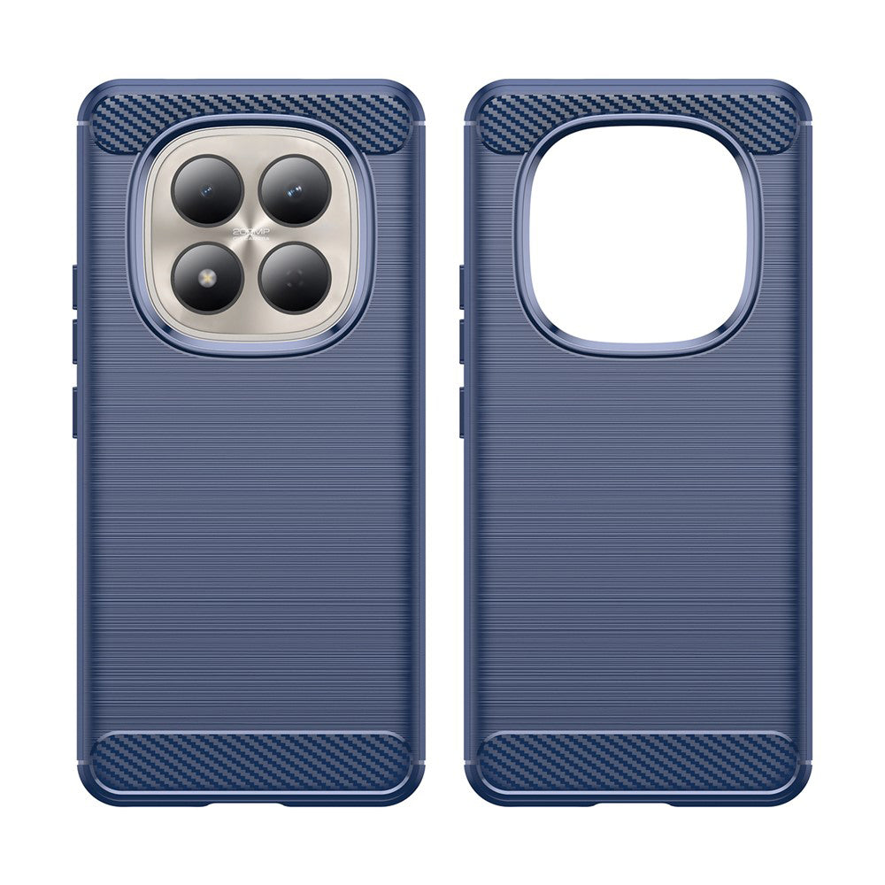 Hülle für Xiaomi Redmi Note 15 Pro 4G, Techsuit, Carbon, Blau