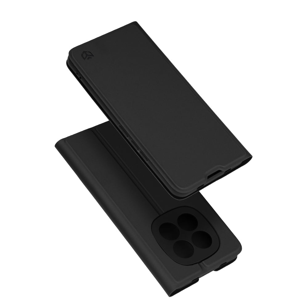 Hülle für Xiaomi Redmi Note 15 Pro 4G, Techsuit, Magskin Book, Schwarz
