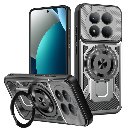 Hülle für Xiaomi Redmi Note 15 Pro 4G, Techsuit, RuggedCam, Grau