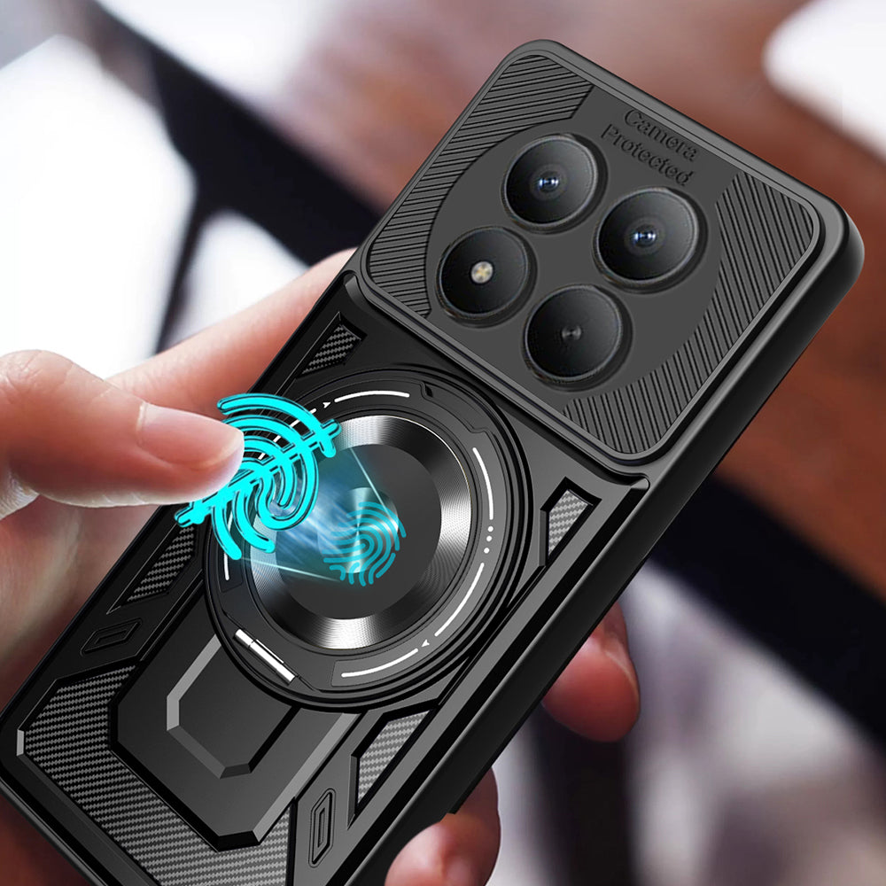 Hülle für Xiaomi Redmi Note 15 Pro 4G, Techsuit, RuggedCam, Lila