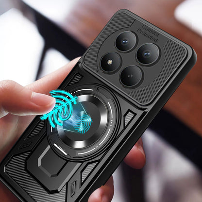 Hülle für Xiaomi Redmi Note 15 Pro 4G, Techsuit, RuggedCam, Lila
