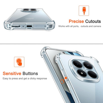 Hülle für Xiaomi Redmi Note 15 Pro 4G, Techsuit, Shockproof Clear, Transparent