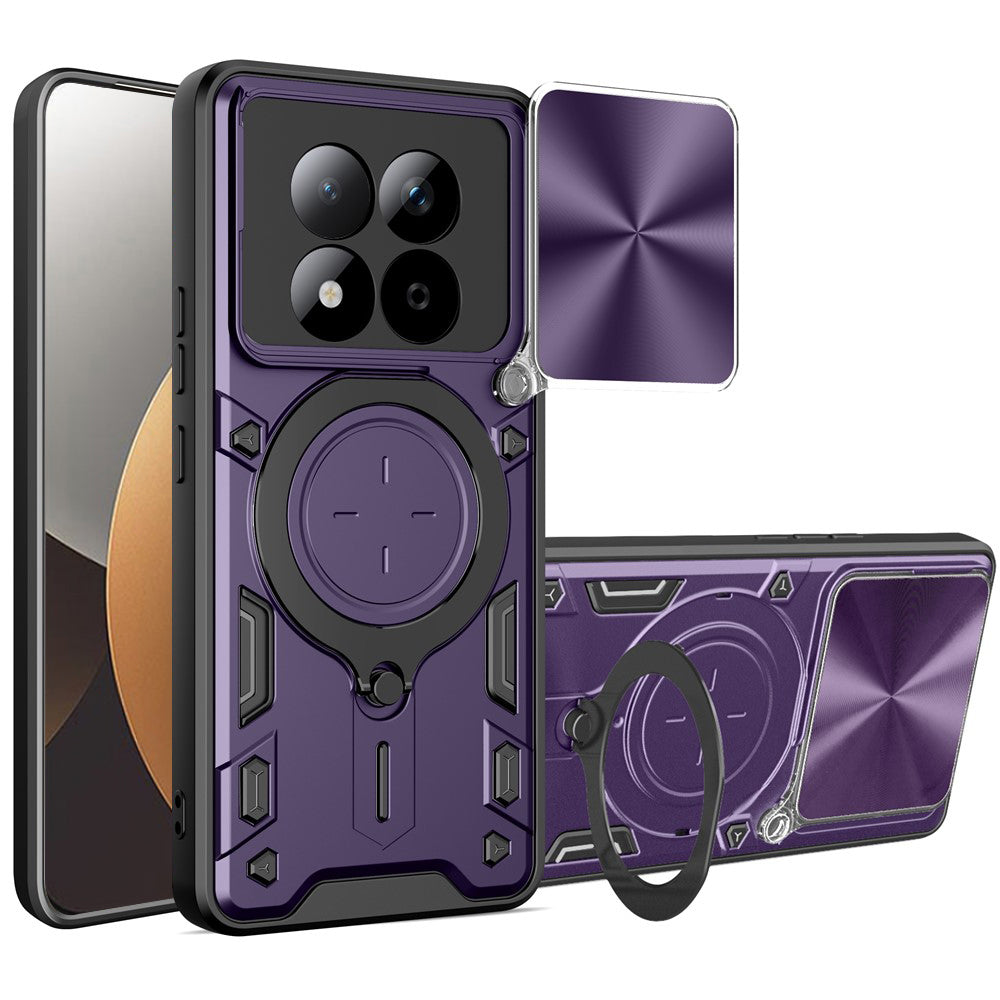 Hülle für Xiaomi Redmi Note 15 Pro 5G, Techsuit, CamGuard Pro, Lila