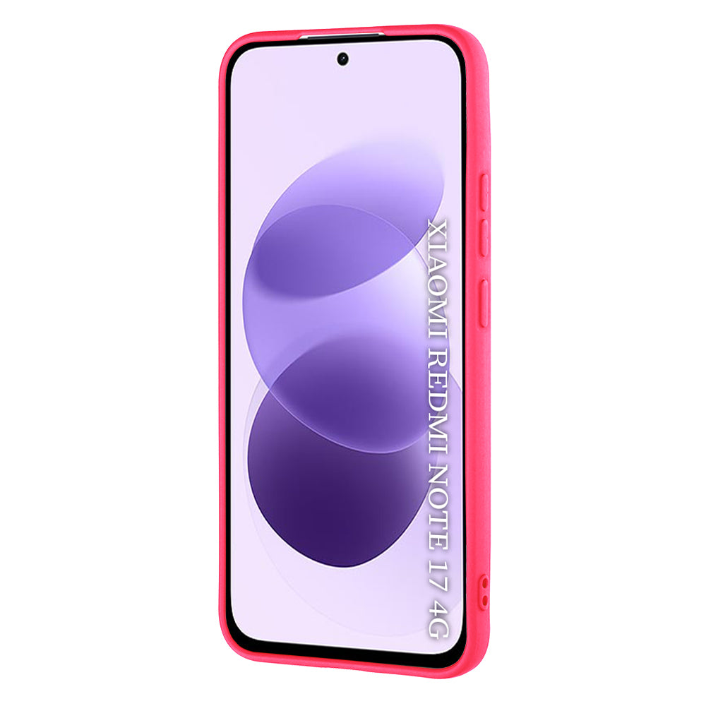 Hülle für Xiaomi Redmi Note 17 4G / Note 17 5G, Techsuit, SoftFlex, Dunkelrosa