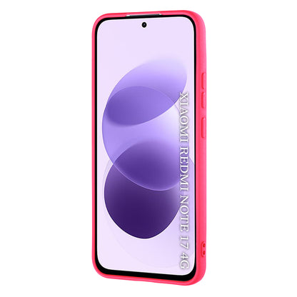 Hülle für Xiaomi Redmi Note 17 4G / Note 17 5G, Techsuit, SoftFlex, Dunkelrosa