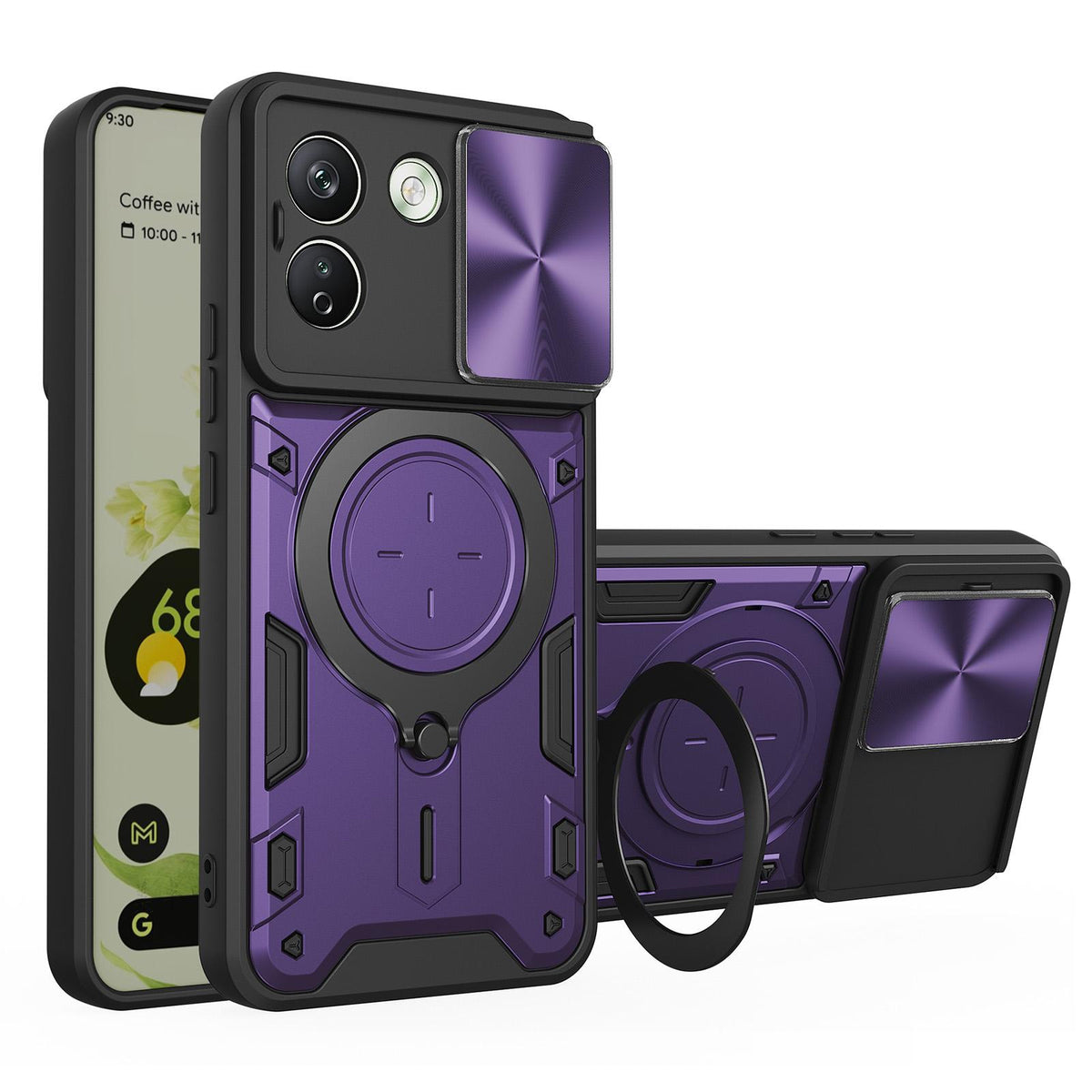 Hülle für Xiaomi Redmi Note 17 Pro Max, Techsuit, CamGuard Pro, Lila