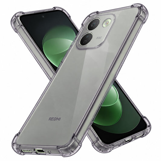 Hülle für Xiaomi Redmi Note 17 Pro Max, Techsuit, stoßfest klar, rauchfarben