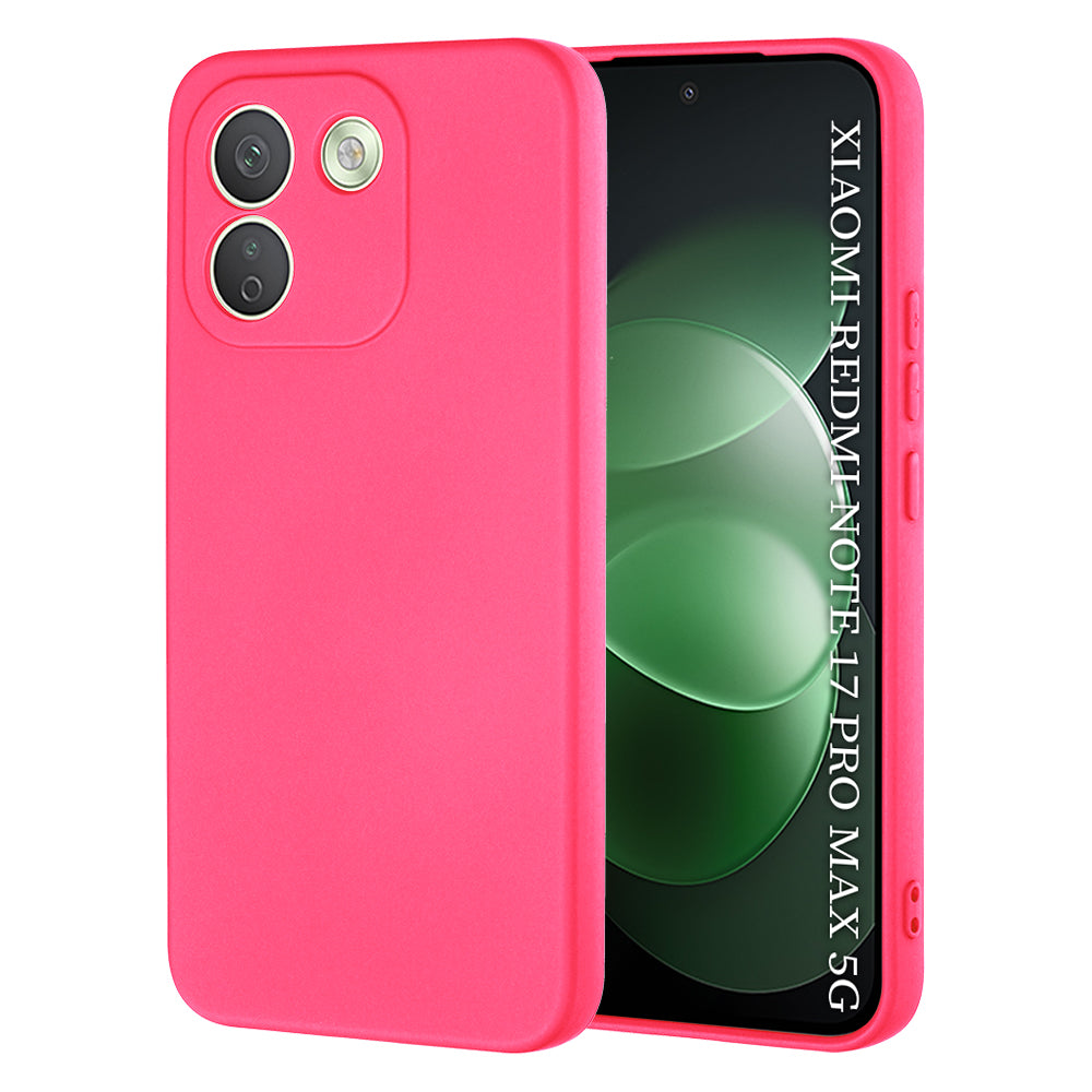 Hülle für Xiaomi Redmi Note 17 Pro Max, Techsuit, SoftFlex, Dunkelrosa