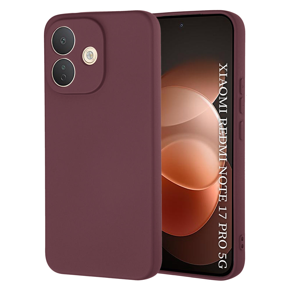 Hülle für Xiaomi Redmi Note 17 Pro, Techsuit, SoftFlex, Burgunderrot