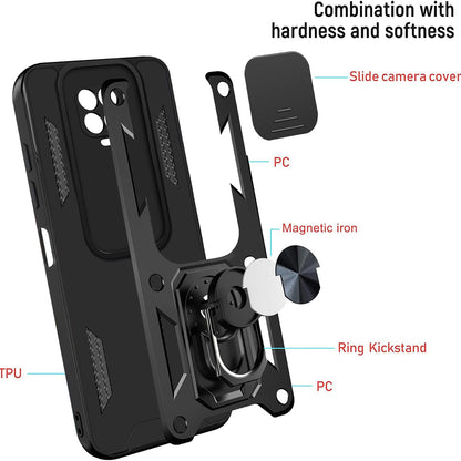 Case for Xiaomi Redmi Note 9S / Note 9 Pro / Note 9 Pro Max, Techsuit, CamShield, Black
