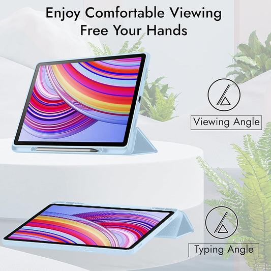 Hülle für Xiaomi Redmi Pad 2 Pro, Techsuit, Flex Trifold, Grau