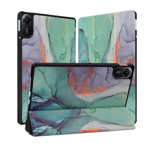 Hülle für Xiaomi Redmi Pad 2, Techsuit, FoldPro Green Time, Mehrfarbig