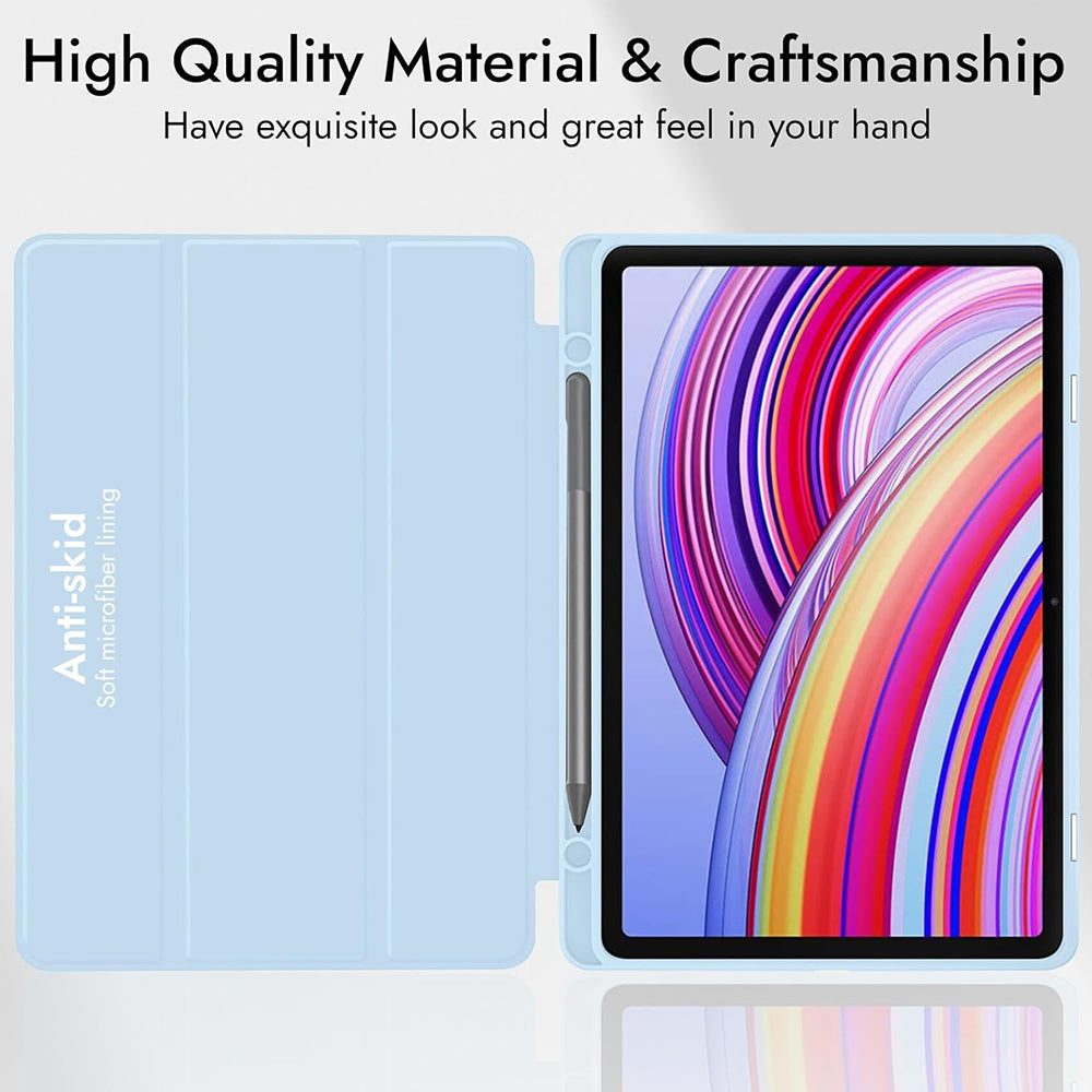 Hülle für Xiaomi Redmi Pad Pro / Pad / Pad Pro 5G, Techsuit, Flex Trifold, Rosa