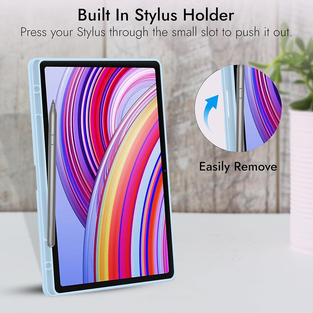 Hülle für Xiaomi Redmi Pad Pro / Pad / Pad Pro 5G, Techsuit, Flex Trifold, Rosa