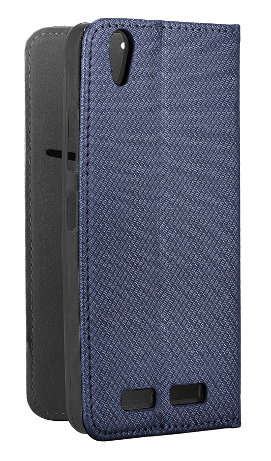 Hülle für Samsung Galaxy J3 (2017) J330, OEM, Smart Magnet, Marineblau
