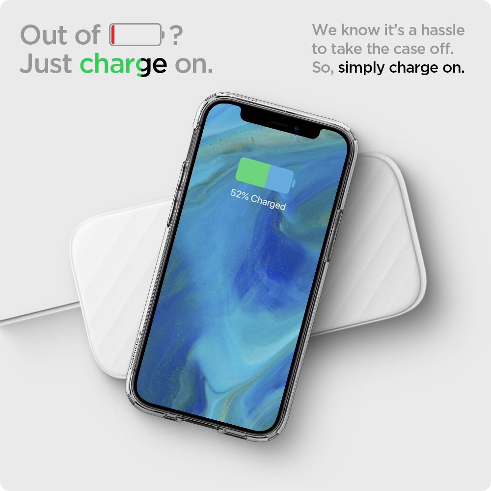 Hülle für Apple iPhone 12 / 12 Pro, Spigen, Ultra Hybrid, Transparent ACS01702