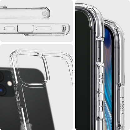 Hülle für Apple iPhone 12 / 12 Pro, Spigen, Ultra Hybrid, Transparent ACS01702