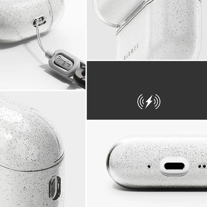 Ringke Air Glitter Hülle für Apple AirPods 3, Transparent