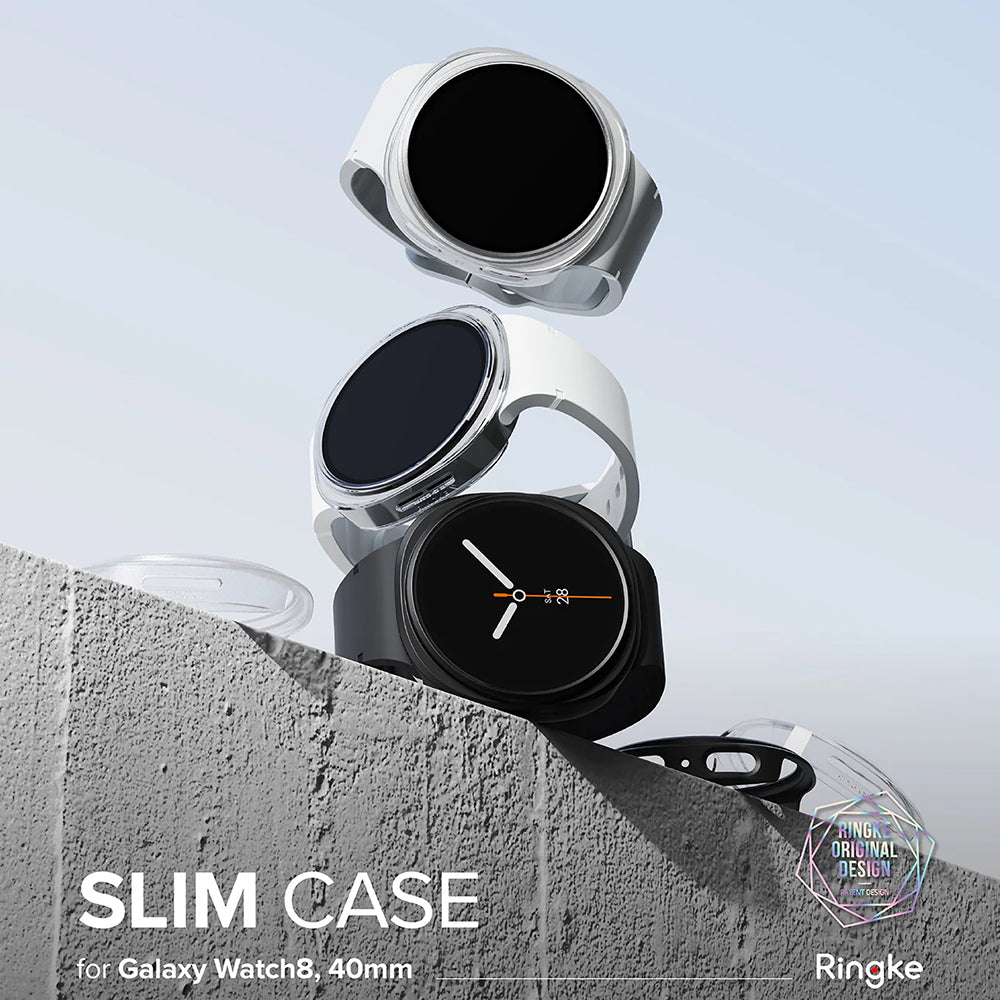 Ringke Slim Hülle für Samsung Galaxy Watch8 40mm, Set mit 2 Stück, Transparent