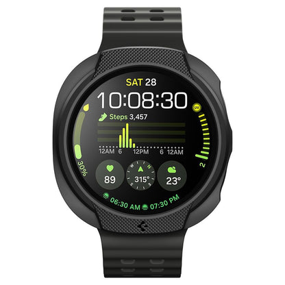 Spigen Liquid Air Hülle für Samsung Galaxy Watch8 44mm, Matt Schwarz ACS09839