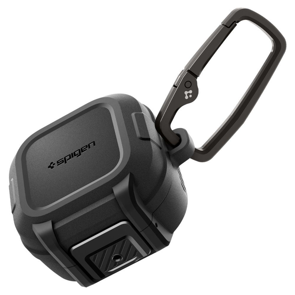 Spigen Lock Fit Hülle für Samsung Galaxy Buds4 / Buds4 Pro, Mattschwarz ACS11202