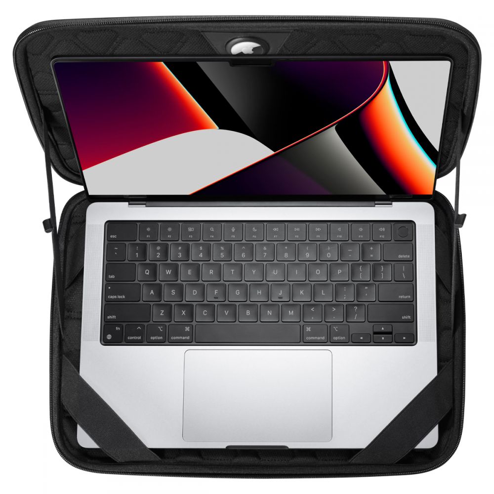 Spigen Rugged Armor Hülle für Laptop 13 Zoll - 14 Zoll, Schwarz AFA04270