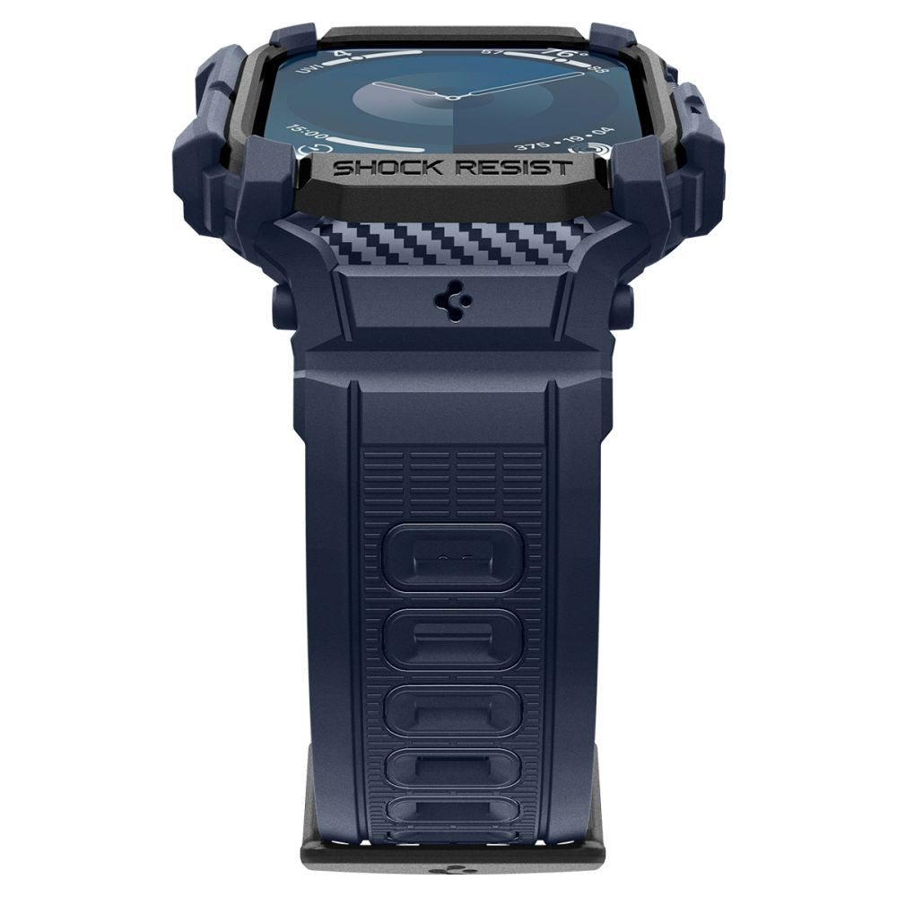Spigen Rugged Armor Pro Case for Apple Watch Series 10 46mm, Navy Blue