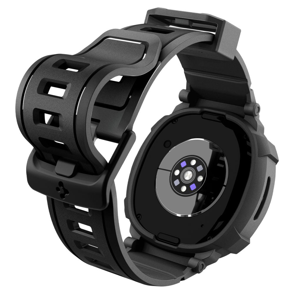 Spigen Rugged Armor Pro Hülle für Samsung Galaxy Watch8 40mm, Mattschwarz ACS10005