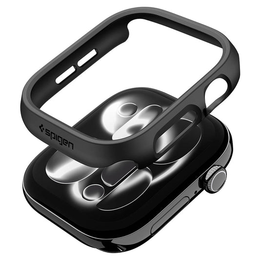 Spigen Thin Fit Hülle für Apple Watch 12 46mm, Schwarz ACS11890