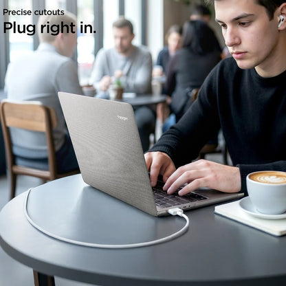 Spigen Urban Fit Hülle für MacBook Neo 13 Zoll, Grau ACS11542