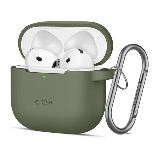 Tech-Protect Silicone Hook Hülle für Apple AirPods 4, Grün
