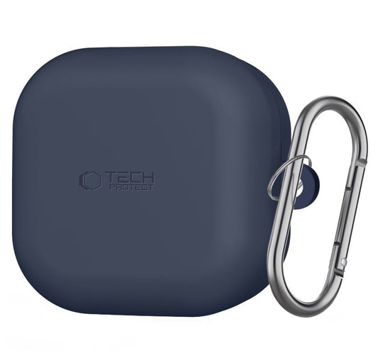 Tech-Protect Silicone Hook Hülle für Samsung Galaxy Buds4 / Buds4 Pro, Marineblau