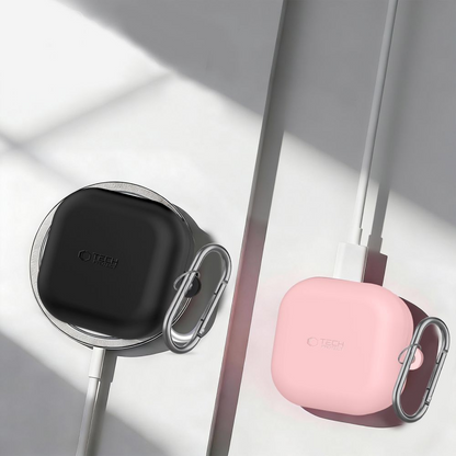Tech-Protect Silicone Hook Hülle für Samsung Galaxy Buds4 / Buds4 Pro, Rosa
