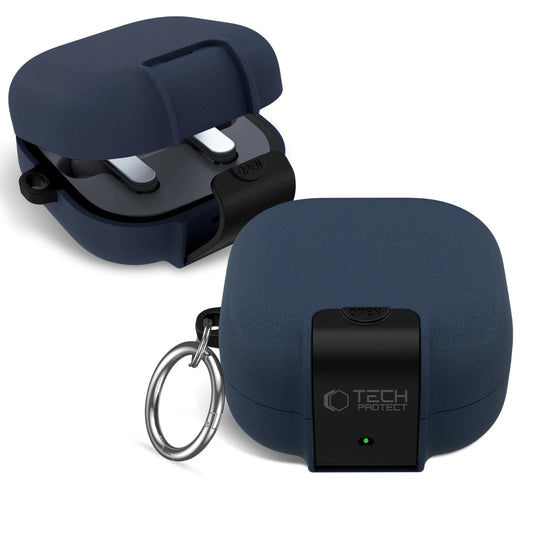 Tech-Protect Slim Hook Hülle für Samsung Galaxy Buds4 / Buds4 Pro, Marineblau