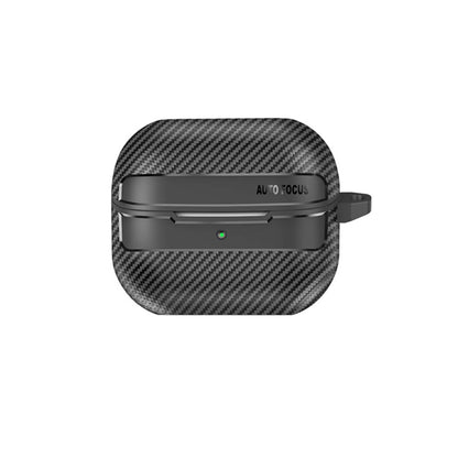 Techsuit CarbonFiber Hülle für Samsung Galaxy Buds3 FE / Buds3 Pro / Buds3, Schwarz