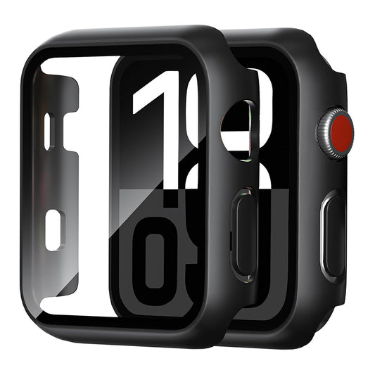 Techsuit Defense360 Pro Hülle für Apple Watch 42mm Series, Schwarz