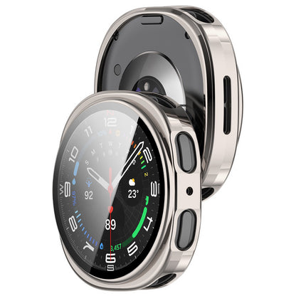 Techsuit Defense360 Pro Hülle für Samsung Galaxy Watch9 / Watch8 40mm, Perlmutt-Silber