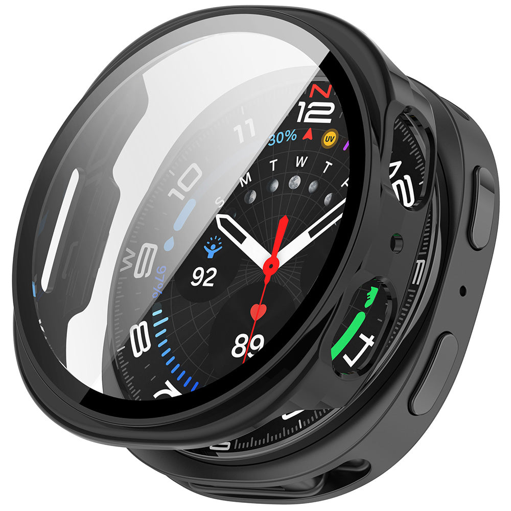 Techsuit Defense360 Pro Hülle für Samsung Galaxy Watch8 44mm, Schwarz