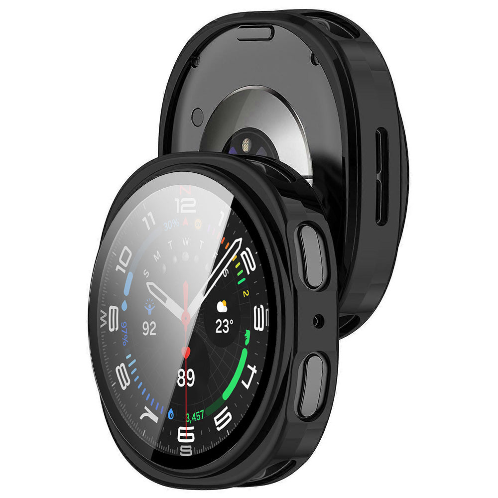 Techsuit Defense360 Pro Hülle für Samsung Galaxy Watch8 44mm, Schwarz